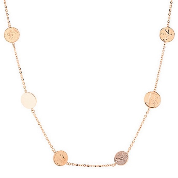 Toscana 18K Gold 36” Lire Coin Station Necklace - Picture 2 of 3